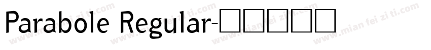 Parabole Regular字体转换